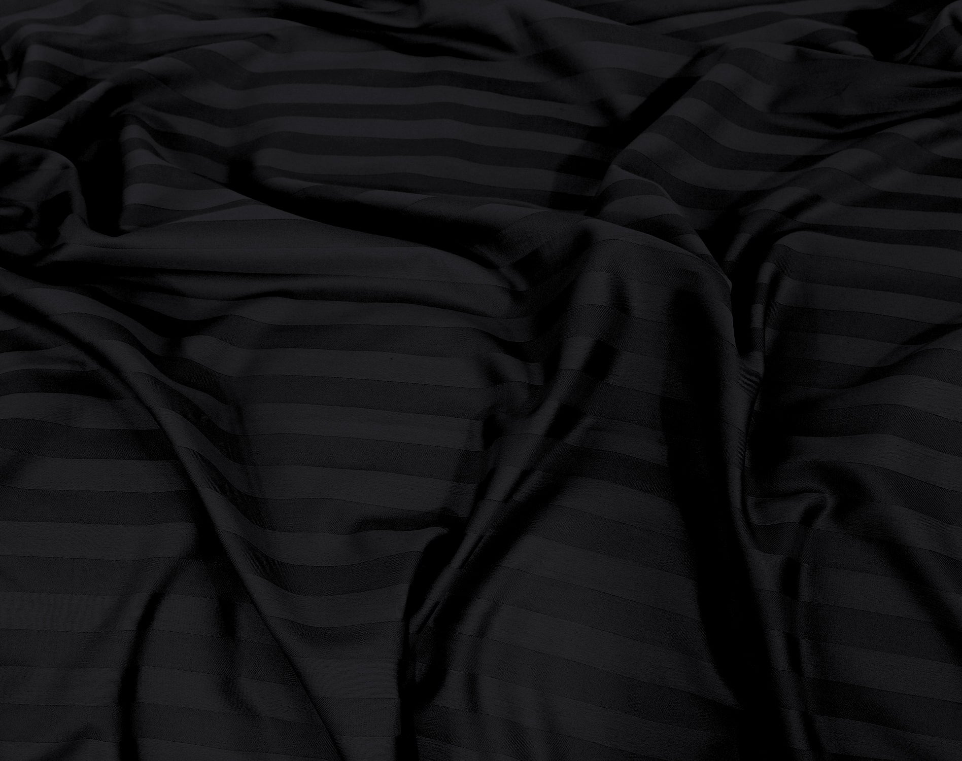 Black Stripe-Bed Sheet Set (T-300)