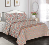 Skelie 3Pcs Printed King Size Bedsheet