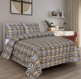 Unizo 3Pcs Printed King Size Bedsheet