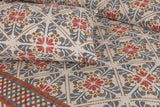 Skelie 3Pcs Printed King Size Bedsheet