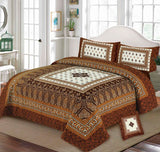 Wemo 4Pcs Panel Print King Size Bedsheet