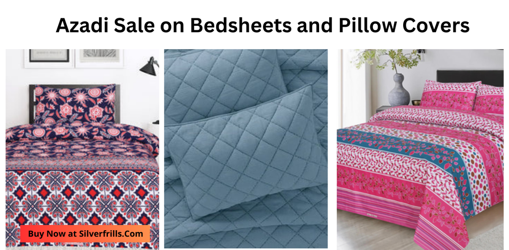 Azadi Sale on Bedsheets, Bedding Sets & Pillow Covers at Unbeatable Prices