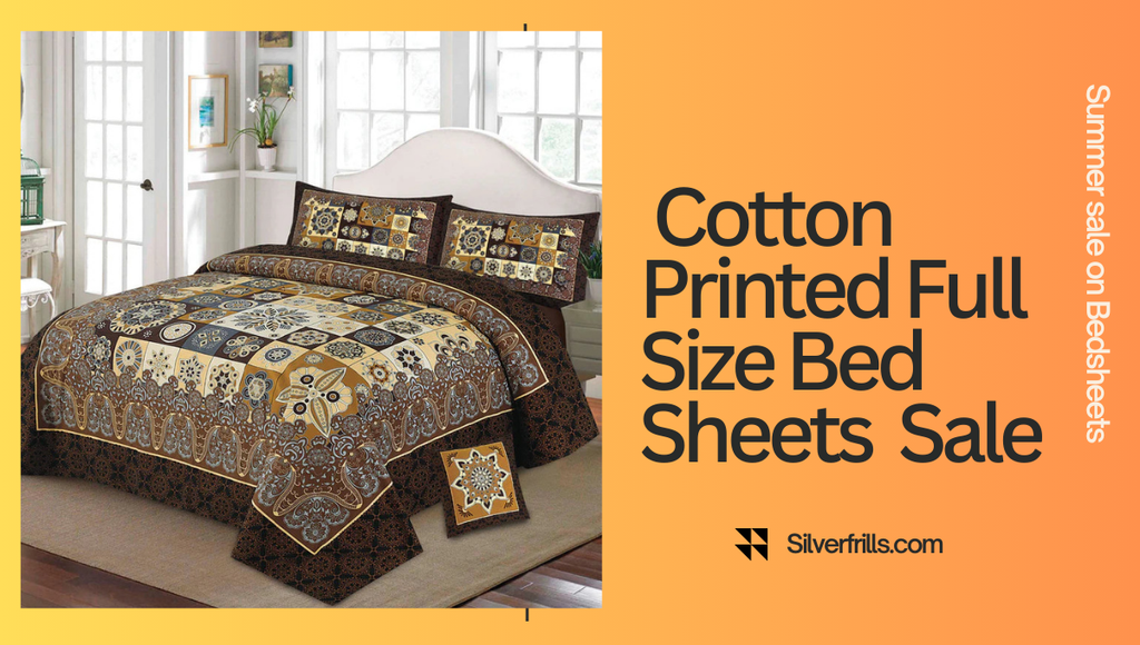 Grab Cotton Printed Full Size Bed Sheets in Our Exclusive Online Sale