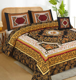 Indici4Pcs Panel Print King Size Bedsheet