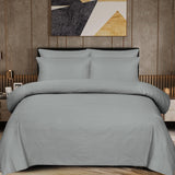 Light Gray Stripe-Bed Sheet Set (T-300)