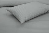 Light Gray Stripe-Bed Sheet Set (T-300)