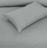 Light Gray Stripe-Bed Sheet Set (T-300)