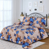 Oliver 3pcs Printed Double Bedsheet