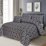 Sienna crushed 5Pcs Printed Double Bedsheet