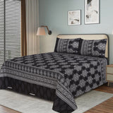 Mellani 3Pcs Printed Double Bedsheet King