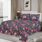 Nisbetta 3Pcs Printed Double Bedsheet King