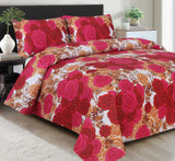 Alpen 3Pcs Printed King Size Bedsheet