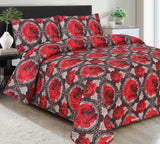 Sahara 3Pcs Printed Double Bedsheet