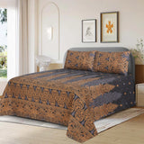 3pcs printed bedsheet, double bed spread