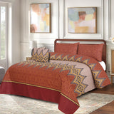 Doucet 3Pcs Printed King Size Bedsheet