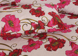 Gillan Floral 3Pcs Printed King Size Bedsheet