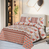 Emond 3pcs Printed King Size Bedsheet