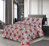 Eidetis 3Pcs Printed King Size Bedsheet