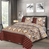 Ciaran 3pcs Printed King Size Bedsheet