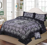 Hilster 4Pcs Panel Print Bedsheet Set