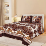 Arwen 3Pcs Printed King Size Bedsheet