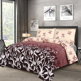 3pcs Printed Double Bedsheet