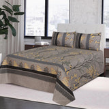 3pcs printed bedsheet, double bed spread