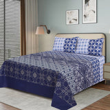 3pcs printed bedsheet, double bed spread