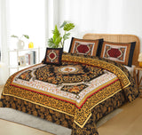 Indici4Pcs Panel Print King Size Bedsheet