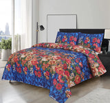 Cherish 3Pcs Printed King Size Bedsheet