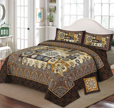 Cellene 4Pcs Panel Print King Size Bedsheet