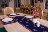 7 Pcs Ethnic Motif Print Table Runner for Dining Table (Blue)