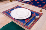 7 Pcs Ethnic Motif Print Table Runner for Dining Table (Blue)