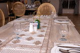 7 Pcs Block Print Table Runner & Placemats