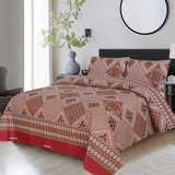 Tresco 3Pcs Printed Double Bedsheet