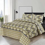 Matofy 3pcs Printed Double Bedsheet