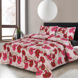 Gillan Floral 3Pcs Printed King Size Bedsheet