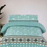 visoa 3Pcs Printed King Size Bedsheet