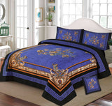 4Pcs Panel Print Bedsheet Set