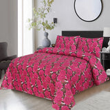 Cherish Floral 3Pcs Printed King Size Bedsheet